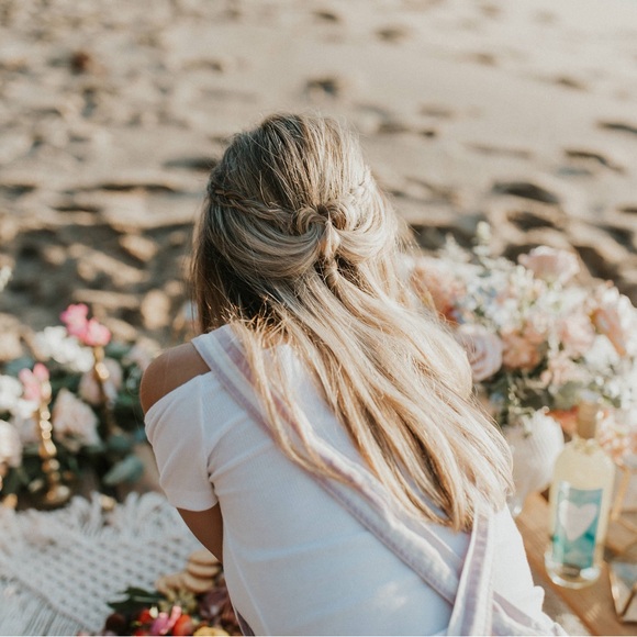 Striped Overall/Romper - Picture 7 of 9